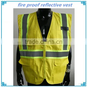 100 Cotton Fire Proof Reflective Vest thumbnail-1