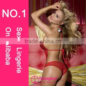 2015 High Quality Hot Sales Sexy Micro Teddy Lingerie Girls Wearing Teddies Sexy Lingerie Fishnet Teddy thumbnail-2