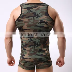 Latest Summer Camouflage Sport Wear Vest Mens Training Inner Waistcoat Vest thumbnail-4