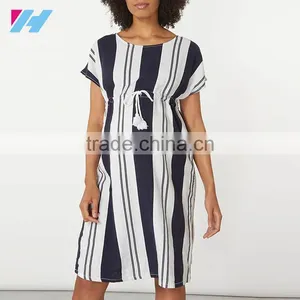 Comfortable Maternity Fashion Dress Clothes Cheap With Drawstring Waist thumbnail-1