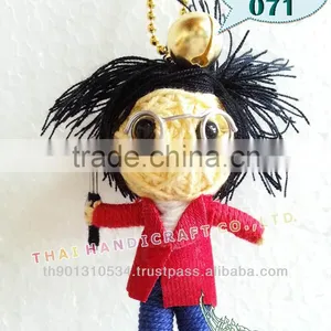 Handmade Keychains Keyrings Voodoo Doll String Accessories Bag Gifts thumbnail-1