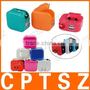 Double USB Charger Traveling Creative Car Wall Filled With Smart Phone Charger thumbnail-6