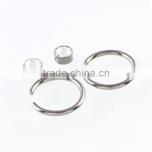 G23 Titanium Solid O-ring Nose Piercing India Body Jewelry Punk Jewelry thumbnail-3