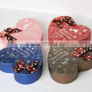 Sweet Bowknot Lower Price Luxury Paper Gift Packaging Heart Shaped Chocolate Box w/ Dividers,Caja de Bombones Corazon thumbnail-4