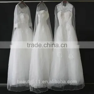 Long Luxuriant Wedding Dress Cover Garment Bag Wholesale WB03 thumbnail-1