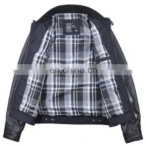 2017 New Fashion pu and Nylon Jacket for Man thumbnail-3