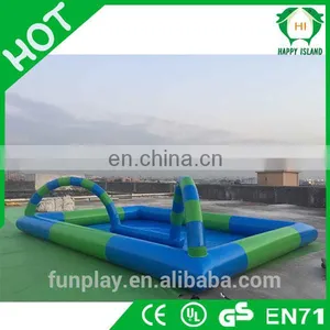 HI Hot Sale Kids Game Race Track, PVC Tarpaulin Inflatable Ball Pool, Inflatable Race Tracking Field thumbnail-1