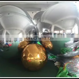 Best Price Giant Inflatable Hanging Mirror Ball Christmas Party Event Mirror Ball Silver Hanging Decoration thumbnail-6