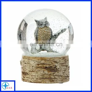 Owl Water Globe-owl Snow Globe Decoration thumbnail-1