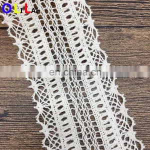 OLCT0324 4.9cm Fashion African Cotton Crochet Lace Trimming Tulle Lace for Ladies thumbnail-3