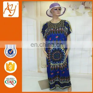 African Women Beaded Dashika Kaftan Design Dress thumbnail-1