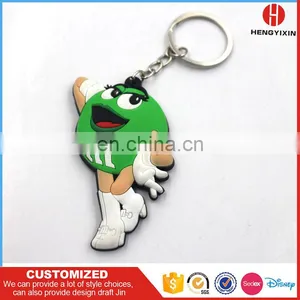 Cartoon Custom 3D Soft PVC Keychain Emoji Silicon Rubber Keychains thumbnail-5