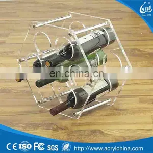 Hot Sale High Quality Custom Clear Acrlic Wine Shelf thumbnail-1