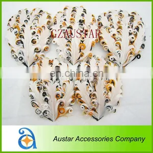 Charming 3 Tones Nagorie Curly Goose Feather Pads for Headbands thumbnail-1