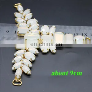 Hdt360 New Arrival Acrylic Rhinestone Metal Sandal Ornament Shoe Chain for Lady thumbnail-2