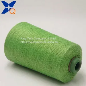 Fluorescent Green Ne21/2plies 10% Metal Fiber 90% Polyester Staple Fiber for Knitting Hand Feeling Touch Screen Gloves-XT11761 thumbnail-5