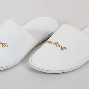 Eliya Superior Quality Hotel Eco-friendly Waffle Hotel Bathroom Slippers thumbnail-1