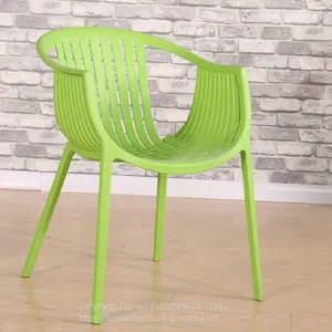 DC-6041 Topwell Modern Design Plastic Chair Dining Chair Round Back Chair thumbnail-3