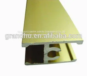 Extruded Aluminium Profile for Sliding Door and Window Anodized Silver Mid Rail H Bar thumbnail-2