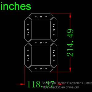8inch Green Color Gas Station LED Price Sign,Outdoor LED Electronic Digital Price Signs thumbnail-2
