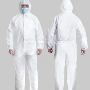 Disposable Isolation Clothing Breathable SMS Non-woven Protective Clothing One Piece Dust-proof One Piece Clothing thumbnail-1