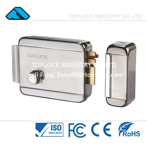 24V Electric Rim Lock With Nickel Plating Seperated Fixed Cylinder thumbnail-3