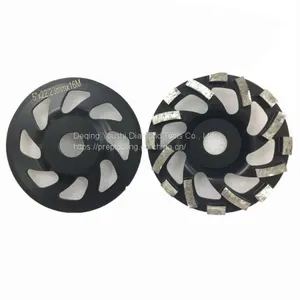 5 Inches 125mm Diamond Floral Grinding Cup Wheel for Granite Marble Concrete thumbnail-1