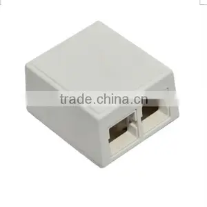 RJ 45 Cat5e Surface Jack With Double Port thumbnail-1