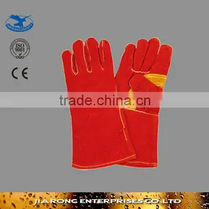 14"/16" Long Length High Quality Anti-cutting Leather Welding Gloves Manufacture LG034 thumbnail-1