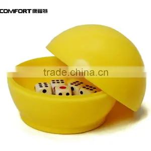 Red/black/yellow Round Casino Dice thumbnail-1