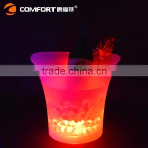 Plastic Material Waterproof Color Changing LED Party Bar Ice Bucket thumbnail-3