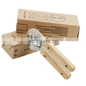 Hot Sale Stainless Steel Garlic Press With Wooden Handle thumbnail-4