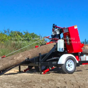Petrol Engine Agricultural Machinery Badger Firewood Processor With Log Table Lifter thumbnail-2