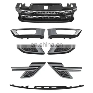 Front Grill Sets Super Black Version Kit Body Kit For RANGE ROVER SPORT 2014-2017 thumbnail-1