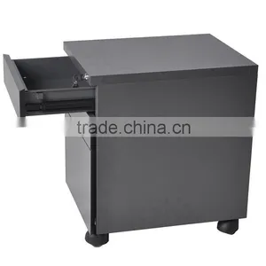 (DL-M1 ) Black 3 Drawer Steel Vertical Mobile File Cabinet With 5 Castors thumbnail-2
