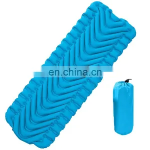 Winter Inflating Insulated Camp Sleeping Pad Mat Mattress For Camping Inflatable Outdoor Sleeping Pad thumbnail-1