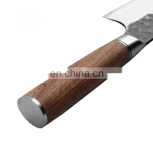 Stainless Steel Hand-forged Hammered Steel Head Cake Knife Kitchen Knife With Double Steel Head Bread Knife thumbnail-3