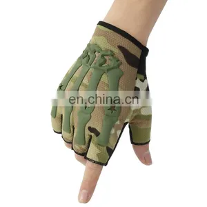 Synthetic Leather Hard Knuckle Protective Outdoor Equipment Tactical Hunting Shooting Gloves thumbnail-4