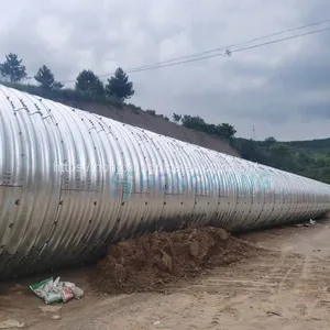 Corrugated Metal Tubes Assembled Road Drainage Pipe for Sale thumbnail-1