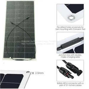100W 200W 19.8V High Efficiency Mono Flexible Solar Panel thumbnail-1