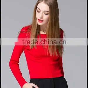 Fashion Design 100% Wool Sweaters Big Collar Sweater for Girls thumbnail-6