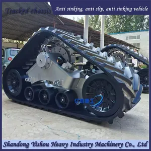 Conquer Muddy Farmland Worldwide! Large Harvester Tractor Modified With Rubber Half Track, Anti Slip and Anti Sinking, Selling Well Overseas thumbnail-4