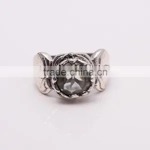 SMOKY Ring,925 Sterling Silver Jewelry Wholesale,WHOLESALE SILVER JEWELRY,SILVER EXORTER,SILVER JEWELRY FROM INDIA thumbnail-1