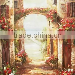 Mediterranean Landscape Oil Paintings YZ-7 High Quality Home Decor Great Artwork thumbnail-1