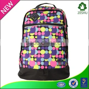 Colorful Rucksack Canvas Backpack Teenagers Laptop Bag thumbnail-1