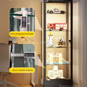 5-Tier High-End Glass Display Case | Dustproof & Moisture-proof | for Statues and Designer Toy Collections thumbnail-1
