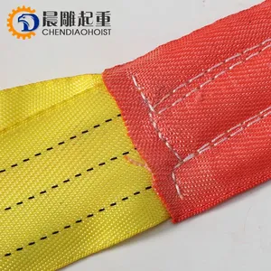 Double Eyes Round Sling, Soft Sling Lifting Belt thumbnail-4