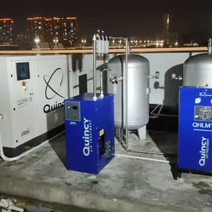 Quincy Air Compressor.QGMV15/30/45/55/75Energy Saving Variable Frequency Air Compressor. thumbnail-2