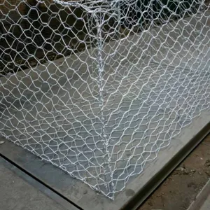 Lianqi Network Industry Galvanized Wire Mesh Gabions for River Engineering, Hot-dip Galvanized Wire Mesh Gabions, Gabion Stone Baskets for River Bank Protection thumbnail-3