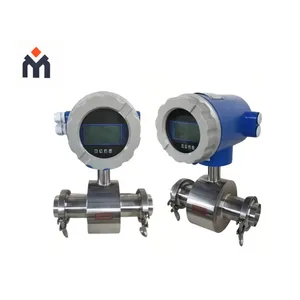 Digital Flanged Thread Tri-Clamp Liquid Magnetic Flow Meter for Water thumbnail-3